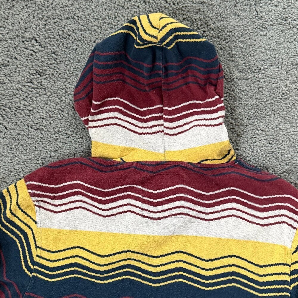 Play Cloths LIV Pullover Wavy Stripes Hoodie Men's Size L - Vint. Hip Hop Design - Picture 10 of 11